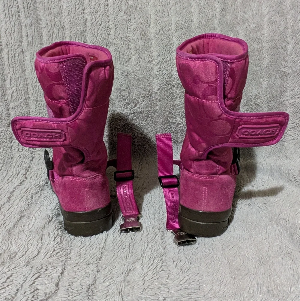 Coach Women's Magenta Winter Boots Sandi Size 8 1/2